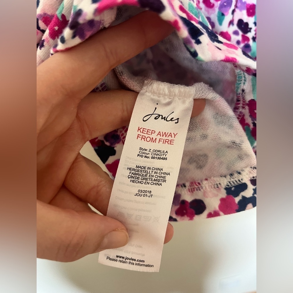 Joules Girls floral dress top - Picture 10 of 12